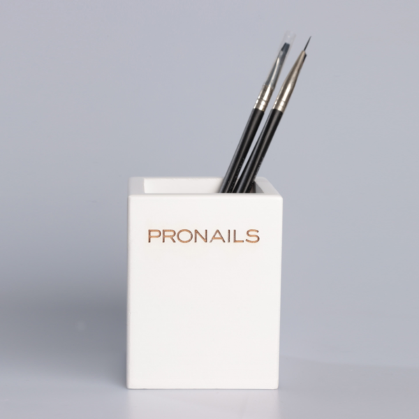 Wooden Brush Box White