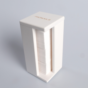 Wooden Manicure Wipe Box White